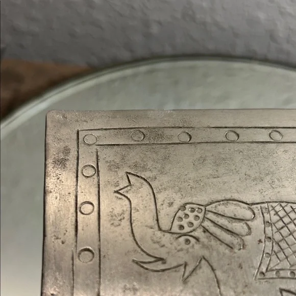 Silver Decorative Box with Elephant Design - Picture 3 of 16